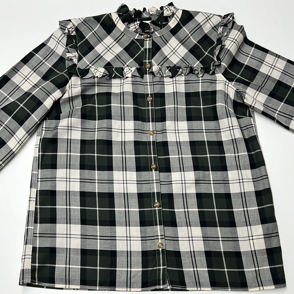 ✨ BARBOUR ✨ Modern Heritage Angelina Poplar Tartan Shirt 8 (USA 4) - Picture 8 of 16